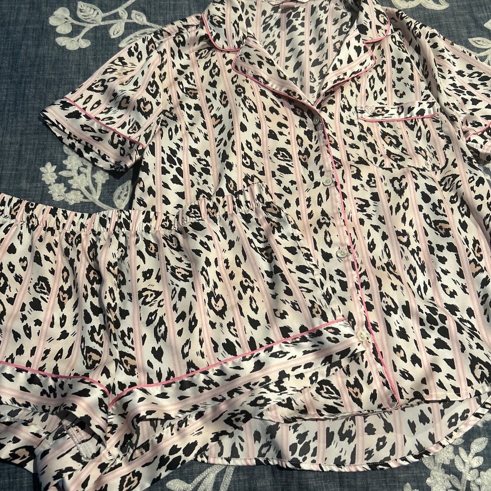 Victoria’s Secret Satin Shorts PJ set